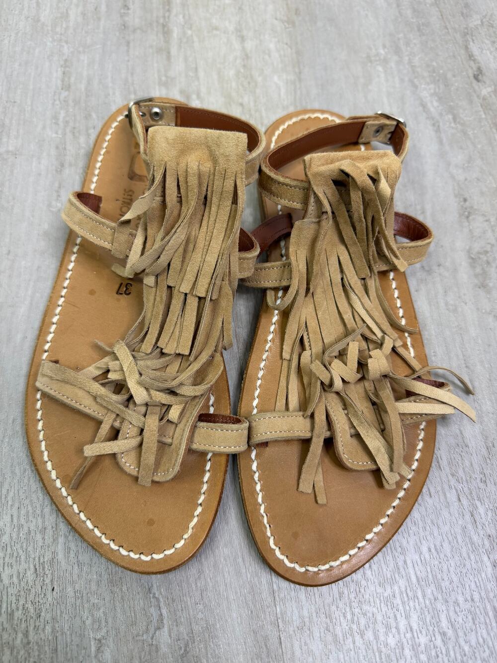 K. Jacques Fringe Sandals Size 37